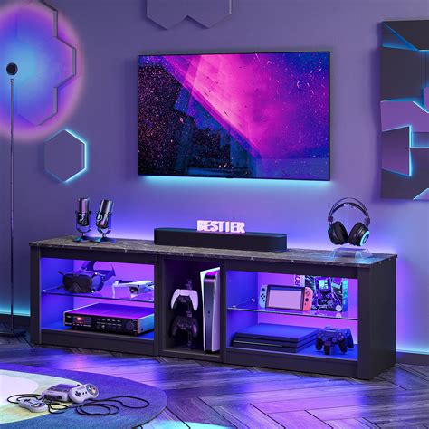 Gaming Entertainment Center, Gaming Center, Kitchen Decorating, Led Tv Stand, Tv Stand Game, Tv ...