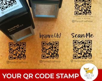Custom Qr Code Stamp - Etsy