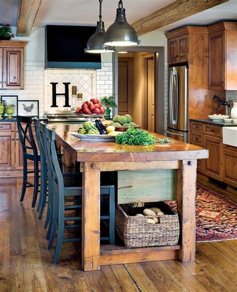 30 Rustic DIY Kitchen Island Ideas