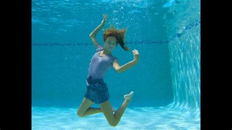 Carla Underwater Swimming with clothes Part 1 - YouTube