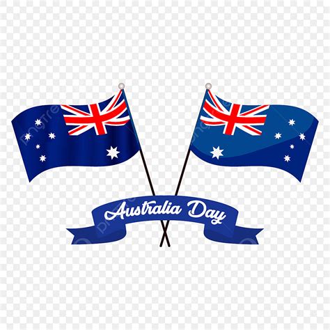 Australian Day Vector PNG Images, Australia Day Celebration With Vector Australian Flag ...