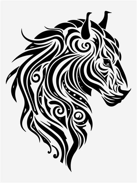 Animal tribal tattoo design element 25281284 Vector Art at Vecteezy