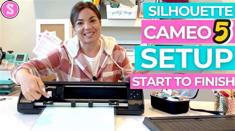 How to Setup Silhouette CAMEO 5: Start to Finish (And Ready for First Cut) - YouTube