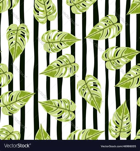 Jungle leaf seamless wallpaper decorative Vector Image