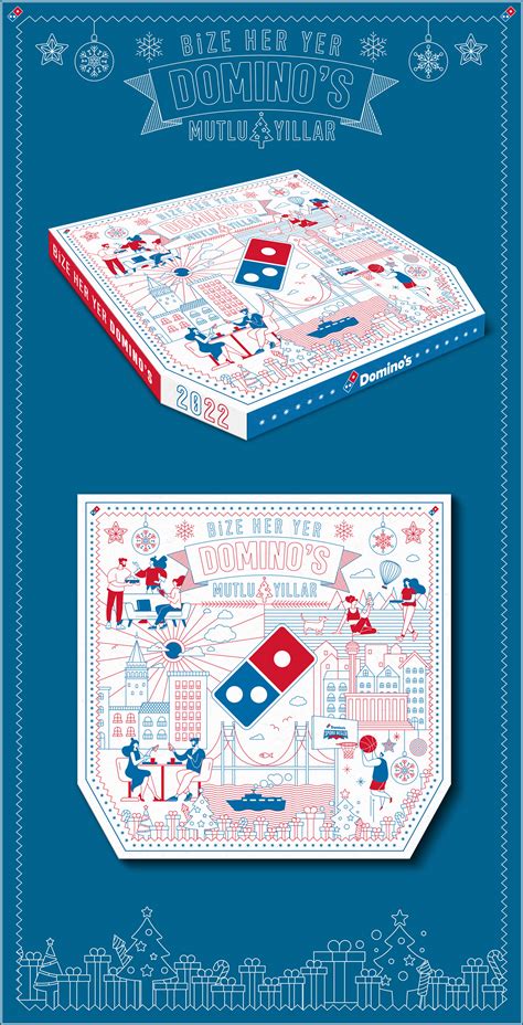 Domino's Yılbaşı Kutu Tasarımı on Behance