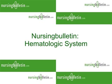 Hematologic System | PPT