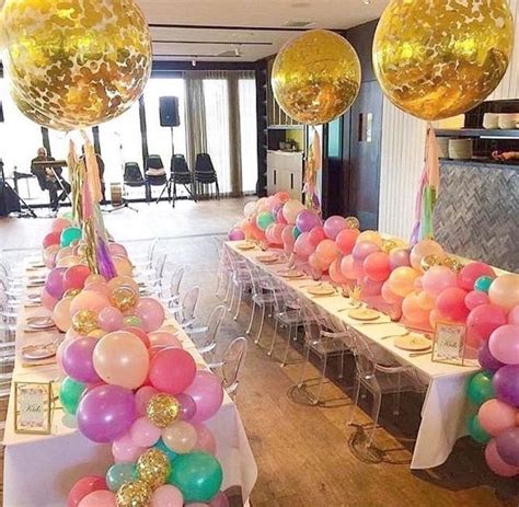 #Balloon table runner for the win. #Repost @sweetheavenlyeventshire ...