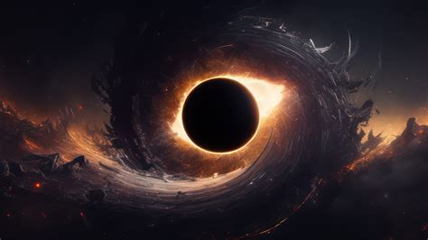 Black Hole in the Vastness of Space AI Generated 4K Desktop Wallpaper - Pixground - Download ...