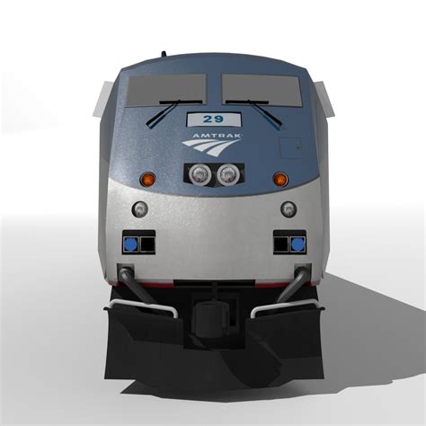 3d model ge genesis p42dc amtrak train