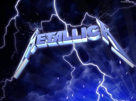 Lighting Metallica Logo Background Computer Picture HD Wallpapers | Metallica logo, Metallica ...