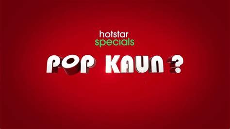 Hotstar Specials Pop Kaun | Coming Soon | DisneyPlus Hotstar - YouTube