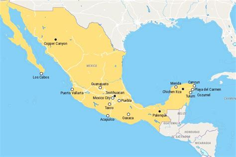 17 mejores lugares para visitar en México