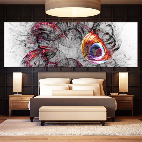 3D Abstract Canvas Wall Art, White Bright Abstract Art Print, Colorful – Dwallart