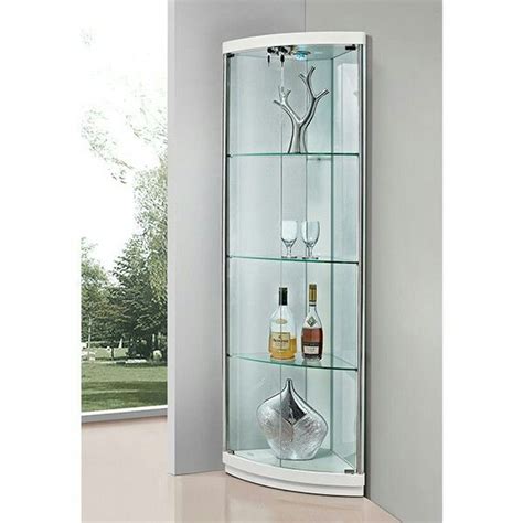 Corner Glass Display Cabinets With Lights - Glass Designs