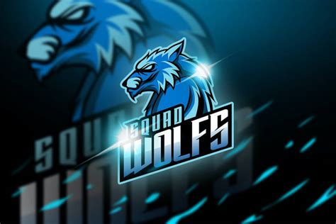 Download Blue Wolf Logo Wallpaper | Wallpapers.com