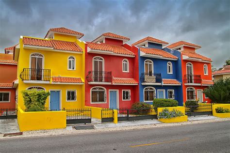 Colorful Houses In The Dominican Republic Photograph by Elemer Sagi