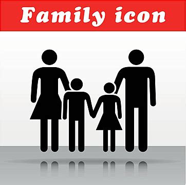 Family Silhouette Icon Family Silhouette People Vector, Family, Silhouette, People PNG and ...