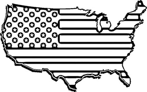 American flag clipart to color - WikiClipArt