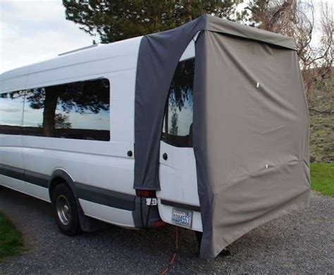 Hangout Sprinter van rear door awning FAQ Ford Transit Custom Camper, Transit Connect Camper ...