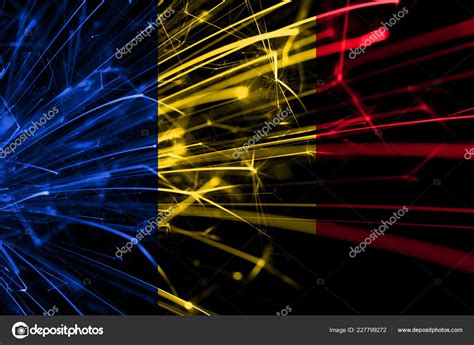 Romania Abstract Fireworks Sparkling Flag New Year Christmas National ...