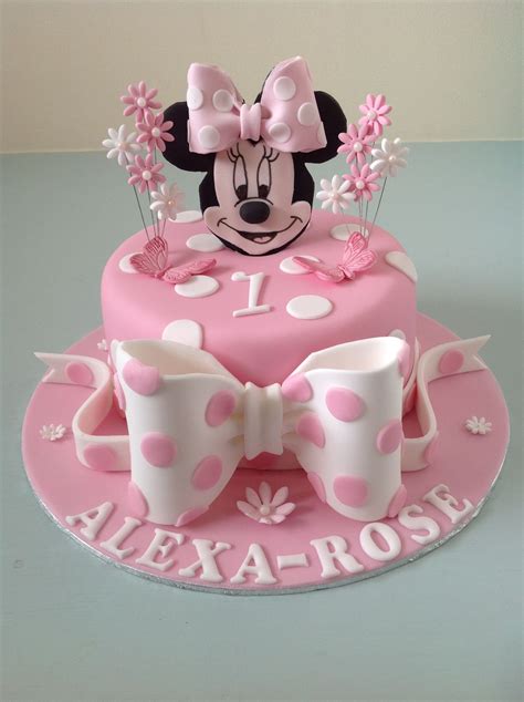 Mini Mouse 1st birthday cake | Mini mouse birthday cake, Mini mouse 1st ...