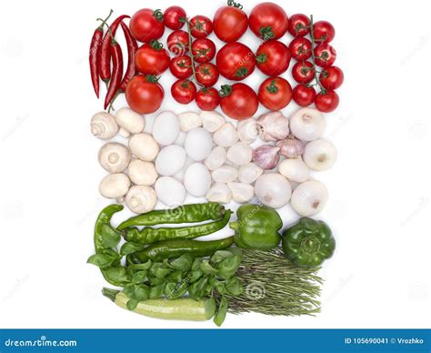 Hungary Flag Colors from Food Stock Image - Image of view, magyar ...