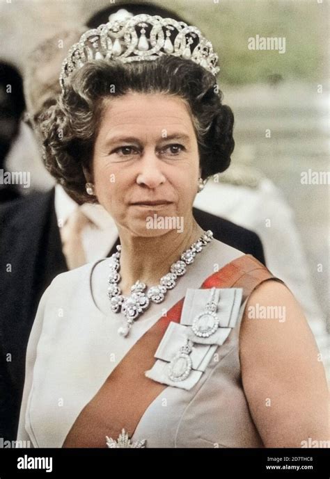 Königin Elizabeth II. aus dem Hause Windsor in London, Großbritannien um 1979. Queen Elizabeth ...