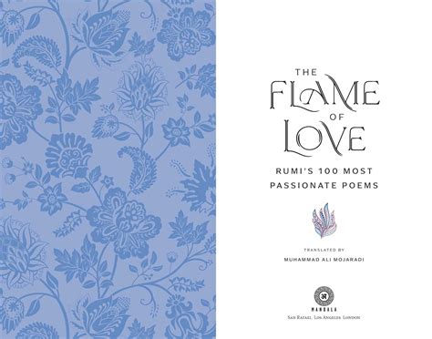 The Flame of Love | Book by Rumi, Muhammad Ali Mojaradi | Official ...