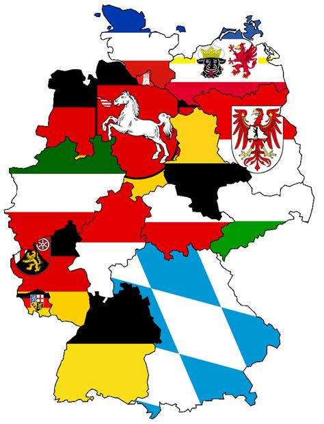 German States - Flag Map by HeerSander on DeviantArt