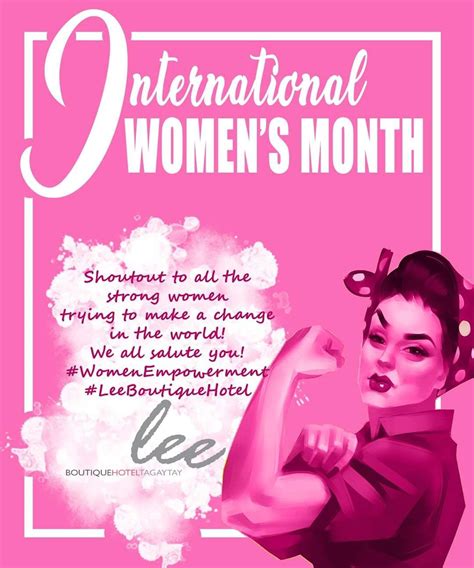 This month, we are celebrating International Women's Month! Shoutout to all the strong women ...