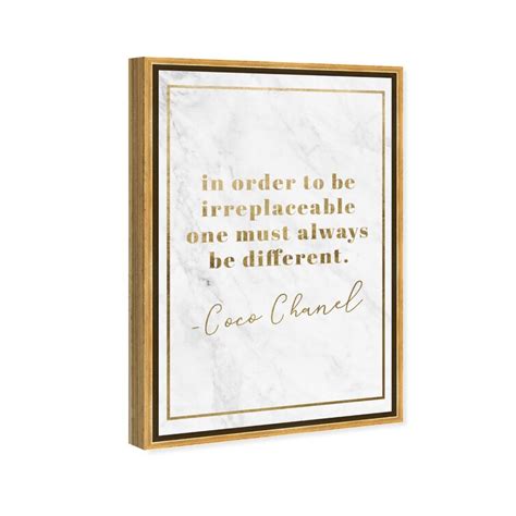 Oliver Gal Typography And Quotes Be Different Gold Fashion Quotes And ...