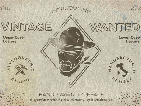 Vintage Wanted Font by Danilo De Donno on Dribbble