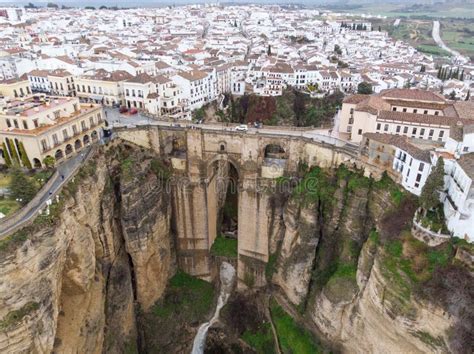 Famous bridge in Ronda stock photo. Image of tourist - 145373452