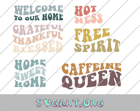 Free Svg, Free Font, Thankful And Blessed, Grateful, Wavy Font, T Shirt Fonts, Cricut Fonts ...
