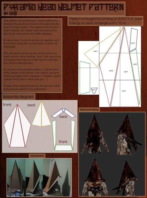 Pyramid Head Helmet Template