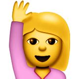 🙋 Personne Qui Lève La Main Emoji on Apple iOS 9.1