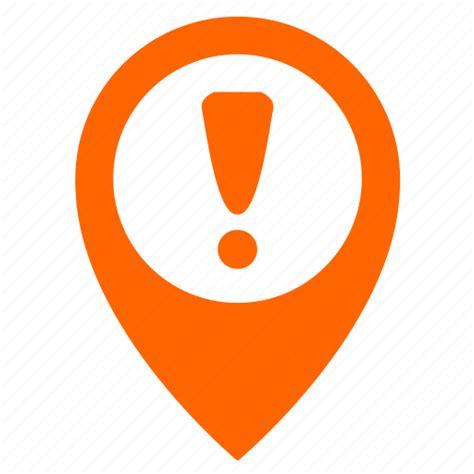 Attention, map, object, point, warning, pointer icon - Download on ...