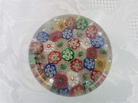 Vintage Milifiori Art Glass Paperweight – Aunt Gladys' Attic