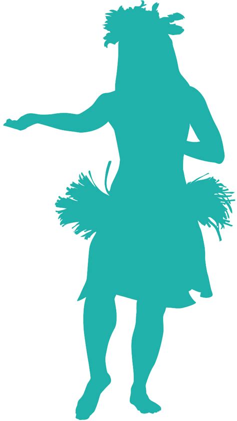 Hula Dancer Silhouette | Free vector silhouettes