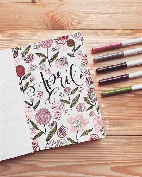 45 Monthly Bullet Journal Cover Page Ideas - Beautiful Dawn Designs