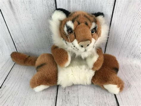 Bengal Tiger Hand Puppet Plush Stuffed Animal Toy Zoo Safari Wildlife ...