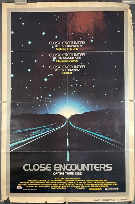 CLOSE ENCOUNTERS OF THE THIRD KIND, Original Sci-Fi Steven Spielberg ...