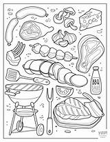 Summer Foods Coloring Pages Free Printables sketch template