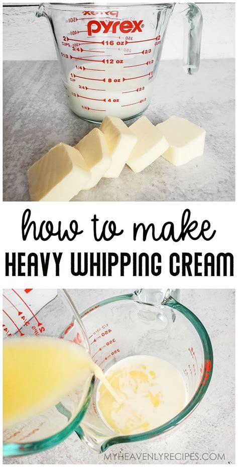 Homemade Heavy Whipping Cream Recipe