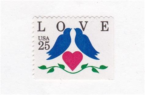 10 Love Stamps 25c Unused Vintage 1990 Postage Stamps for - Etsy