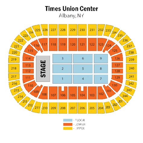 Times Union Center Seating Chart | Times Union Center in Albany, New York