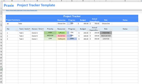 Excel Tracker Templates