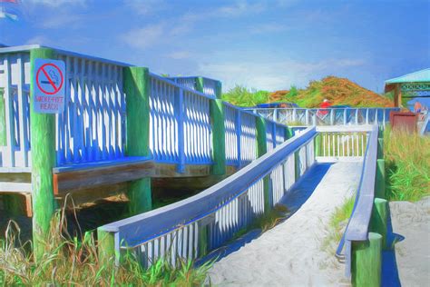 Ramp to Relaxation Watercolor Painting Photograph by Debra and Dave Vanderlaan - Fine Art America