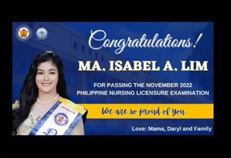 Nursing Board Exam Passer Makes Own “Congratulations” Tarpaulin