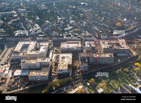 Aerial view, construction of the Ruhr West University, University of ...